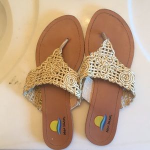Gold sandals